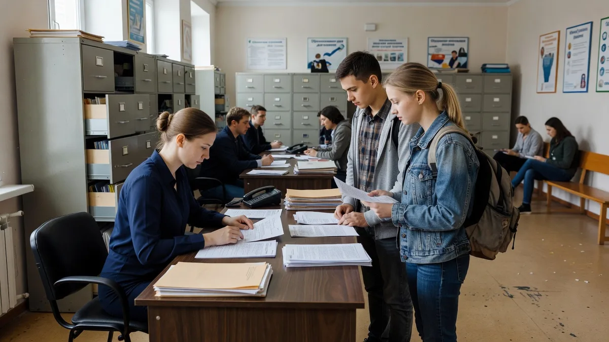 Студент подаёт заявление о переводе в приёмную комиссию колледжа