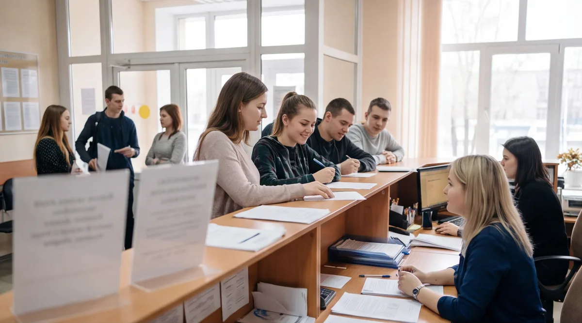Дети играют в сюжетно-ролевую игру «Профессии» на занятии в кружке дополнительного образования