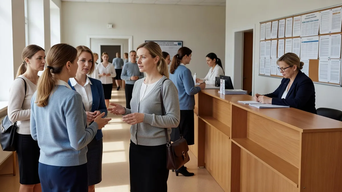 Педагог проходит курсы повышения квалификации за ноутбуком, рядом удостоверение об обучении